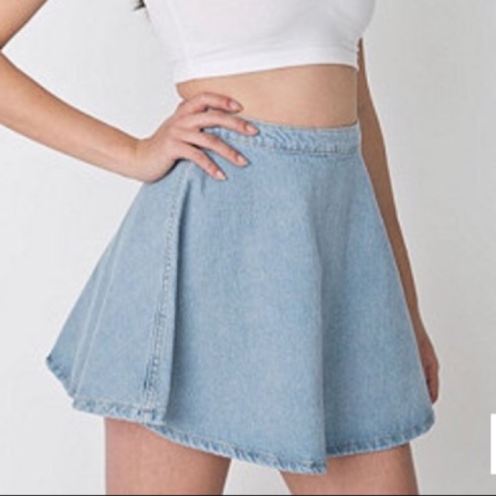 Denim Circle Skirt | American Apparel